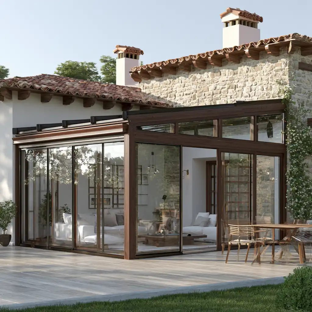Cerramiento de terraza instalado en una vivienda de Navarra